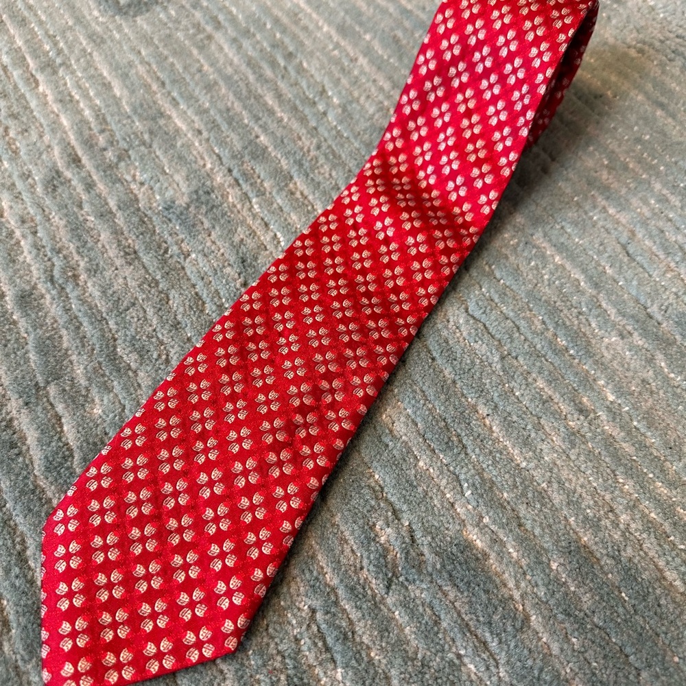 JAN LESLIE ladybug tie